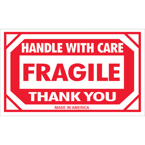 Handle with Care Fragile Labels (3 x 5) 500/Roll