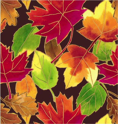 24" x 100 Feet Autumn Leaves Cutter Box Gift Wrap