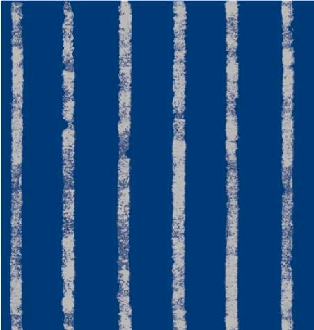 24" x 100 Feet Bands of Silver Navy Kraft Cutter Box Gift Wrap