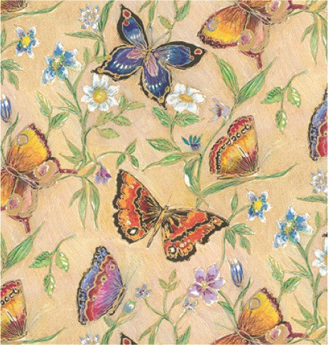 24" x 833 Feet Butterflies Full Ream Gift Wrap