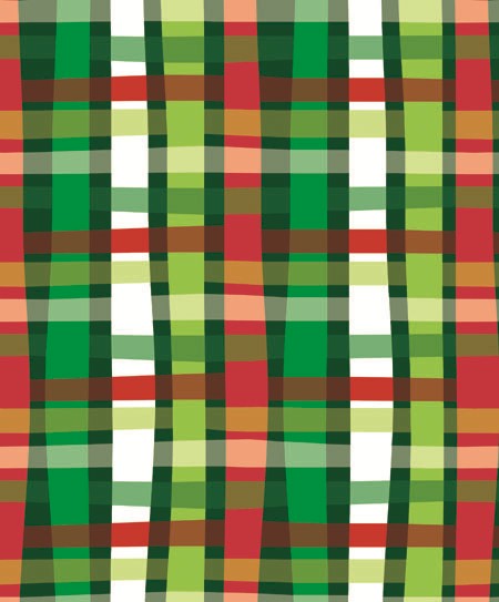 24" x 417 Feet Christmas Weave Half Ream Gift Wrap