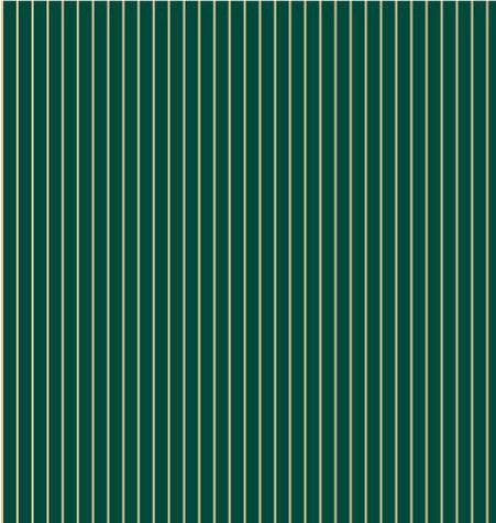 24" x 833 Feet Gold & Green Stripe Full Ream Gift Wrap
