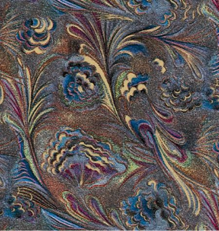 24" x 417 Feet Marbled Feathers Half Ream Gift Wrap