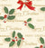24" x 417 Feet Scripted Holly Half Ream Gift Wrap