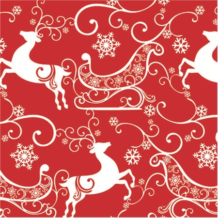 24" x 833 Feet Sleigh Ride Full Ream Gift Wrap