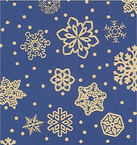 24" x 833 Feet Sparkling Snowflakes Full Ream Gift Wrap