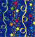 24" x 833 Feet Stars & Streamers Full Ream Gift Wrap