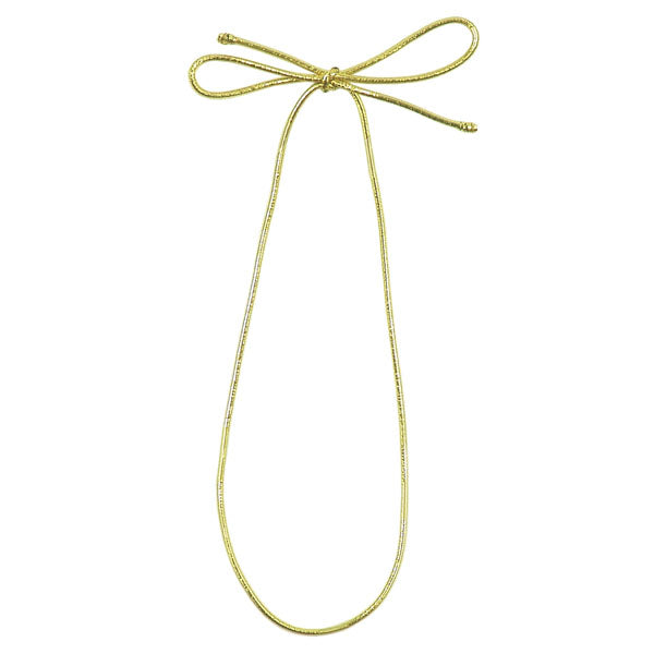 19" Loop Decorative Gold Elastic Ties (28 Cut Length) 50/Bundle