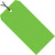 3-1/4 x 1-5/8 Pre-Strung Green Tags (THICK BOARD - 13 POINT) 1000/Case