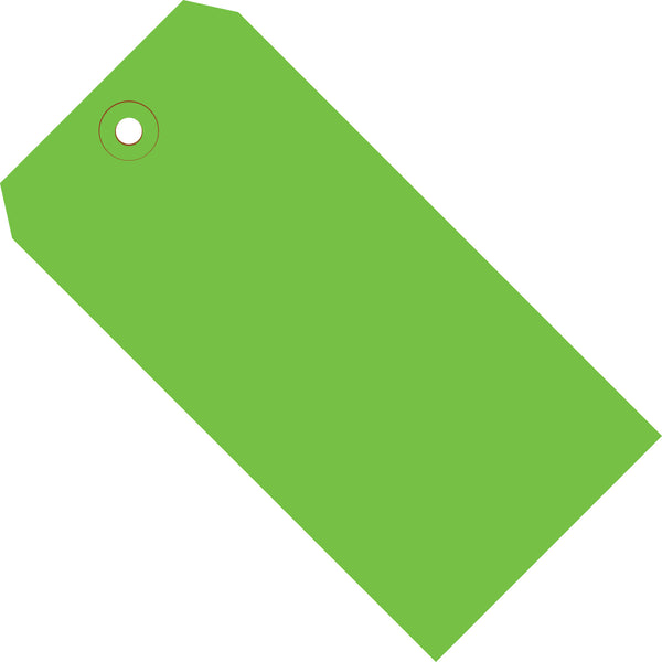 4-3/4 x 2-3/8 Green Tags (THICK BOARD - 13 POINT) 1000/Case