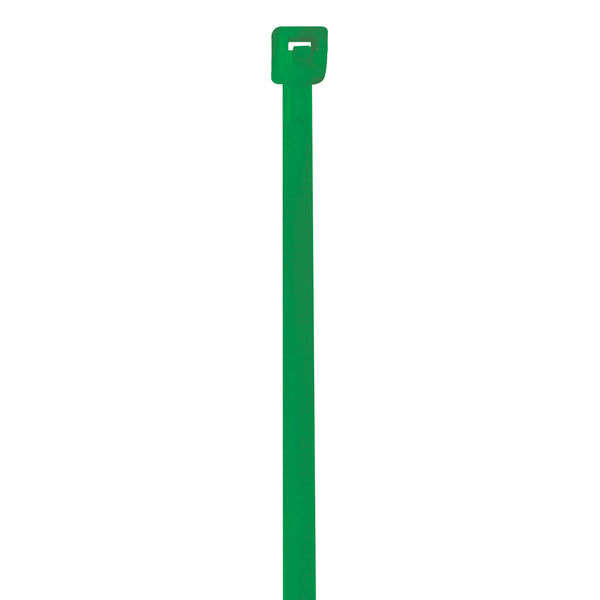 4" (18 lb Tensile) Green Cable Ties 1000/Case