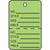 1 1/4 x 1 7/8" Green Perforated Garment Tags 1000/Case