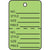 1 3/4 x 2 7/8" Green Perforated Garment Tags 1000/Case