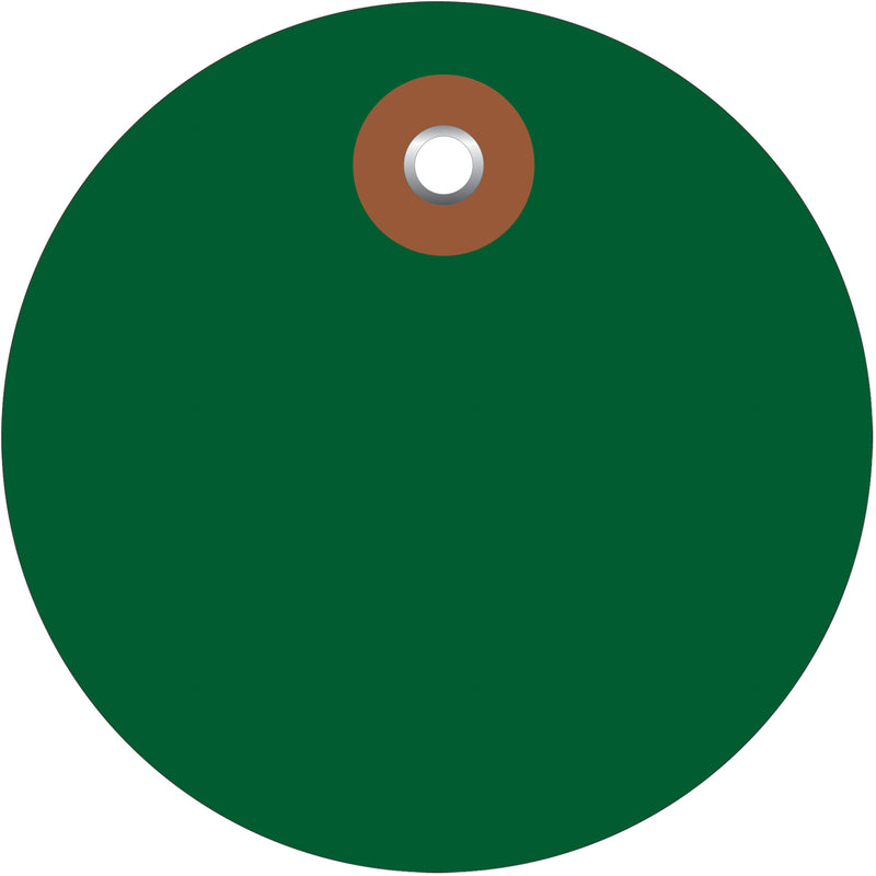 3" White Plastic Circle Tags - PackagingSupplies.com