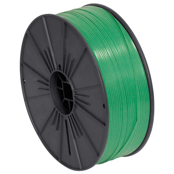 5/32 x 7000 Feet/Roll Green Plastic Twist Tie Spool