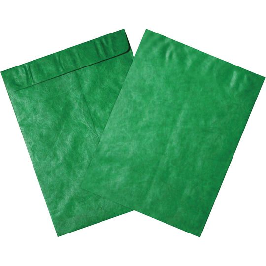 9 x 12 Green Tyvek Envelopes 100/Case
