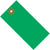 2 3/4 x 1 3/8 Green Tyvek Shipping Tag 100/Case