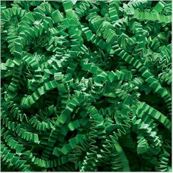 Crinkle Cut Shredded Paper - Green - 10 lbs./case