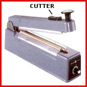8" Impulse Sealer w/ Cutter for Shrink Film