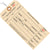 6 1/4 x 3 1/8 - (3000-3999) Inventory Tags 1 Part Stub Style #8 - Pre-Wired 1000/Case