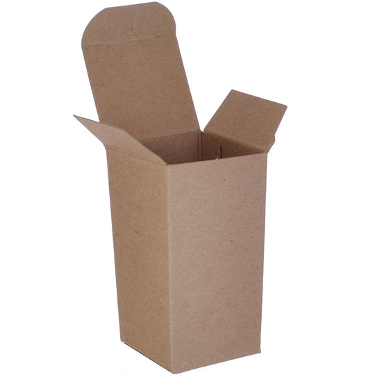 2 x 2 x 4 Brown 24pt 1-pc Chipboard Folding Carton 1000/Case