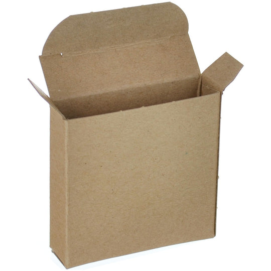 3 x 7/8 x 3 Brown 24pt 1-pc Chipboard Folding Carton  1000/Case