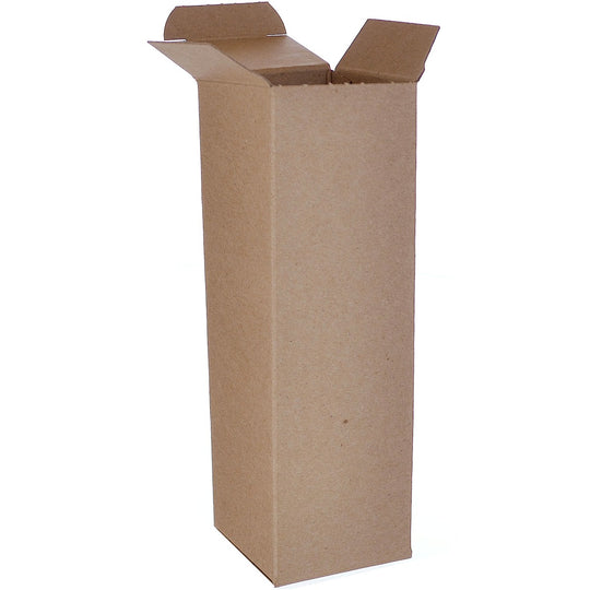 2 1/2 x 2 1/2 x 8 Brown 24pt 1-pc Chipboard Folding Carton  250/Case