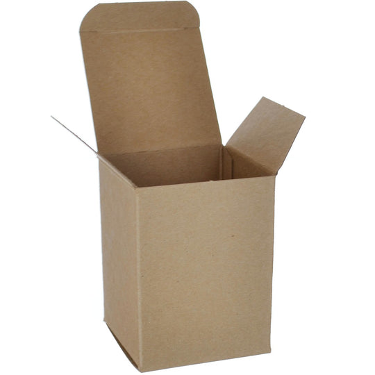 3 x 3 x 4 Brown 24pt 1-pc Chipboard Folding Carton  250/Case