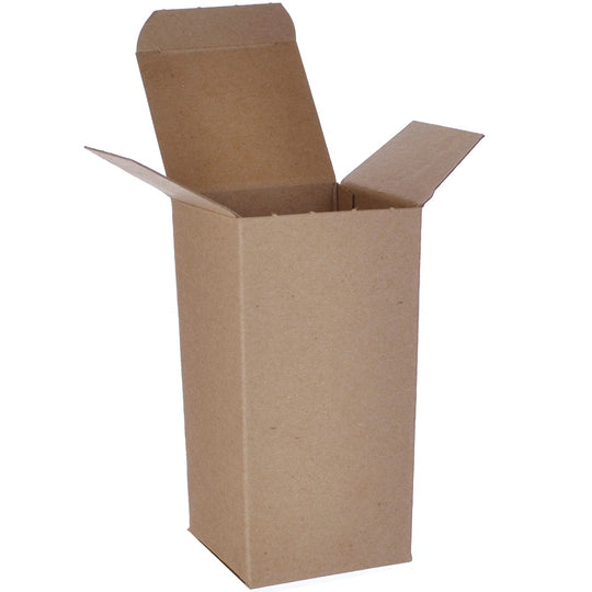 3 x 3 x 6 Brown 24pt 1-pc Chipboard Folding Carton 250/Case