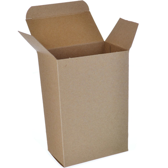 4 x 2 1/2 x 6 Brown 24pt 1-pc Chipboard Folding Carton 250/Case