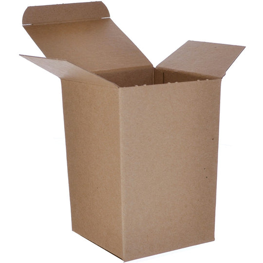 4 x 4 x 6 Brown 24pt 1-pc Chipboard Folding Carton 250/Case