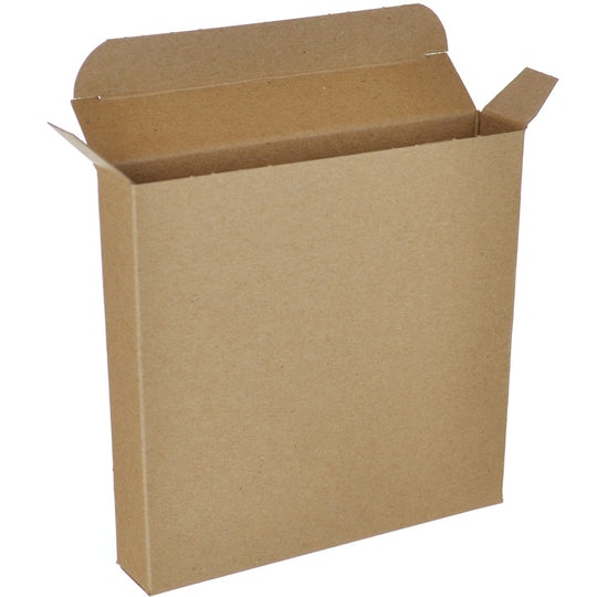 5 1/4 x 1 x 5 1/4 Brown 24pt 1-pc Chipboard Folding Carton 250/Case