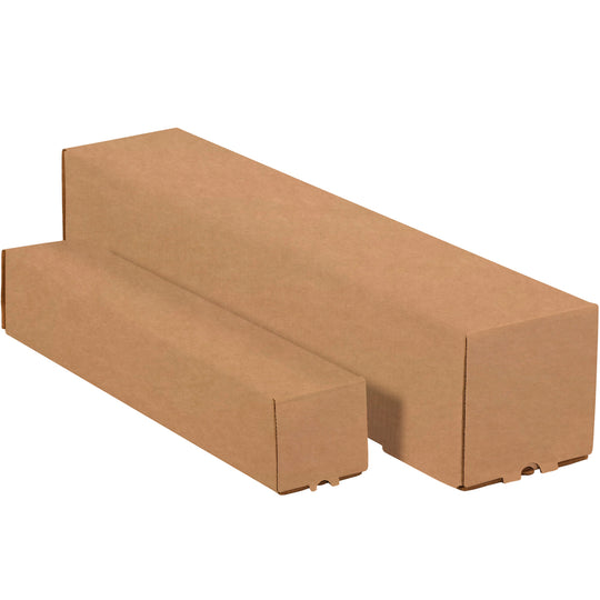 5 x 5 x 25 Square Kraft Corrugated Mailing Tube 25/Bundle