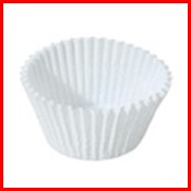 1-1/4 Diameter Base (7/8 Height) White Candy Cup 25000/Case