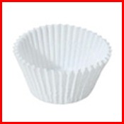 1-1/4 Diameter Base (7/8 Height) White Candy Cup 25000/Case