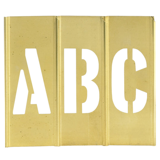 1" Letter/Number Brass Stencils 45/Case