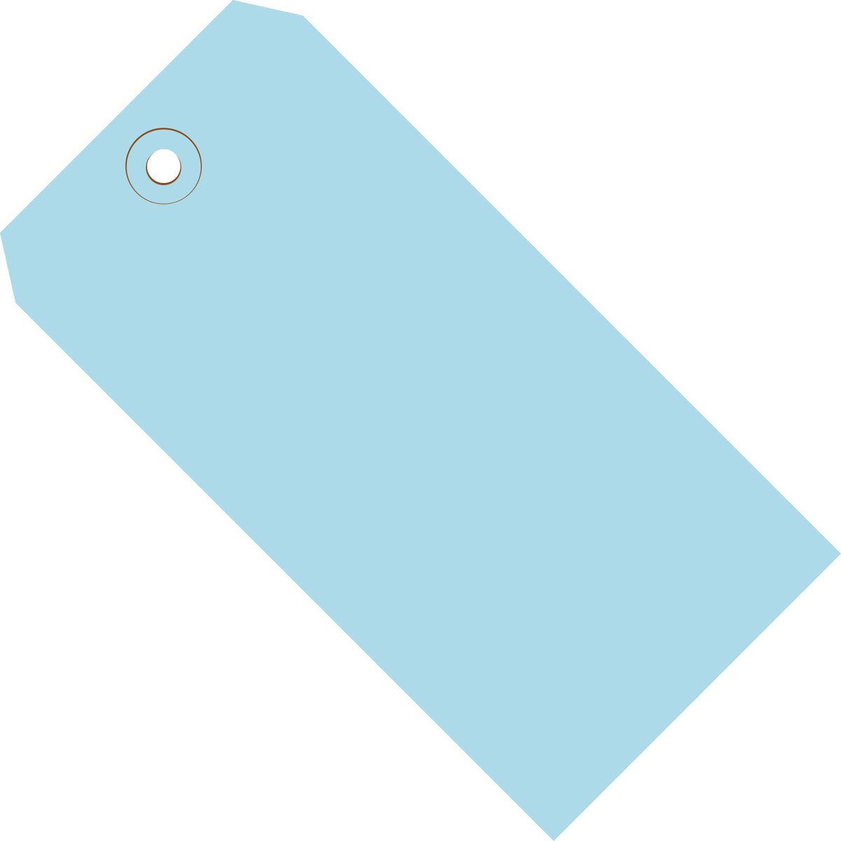 2-3/4 x 1-3/8 Light Blue Tags (THICK BOARD - 13 POINT)