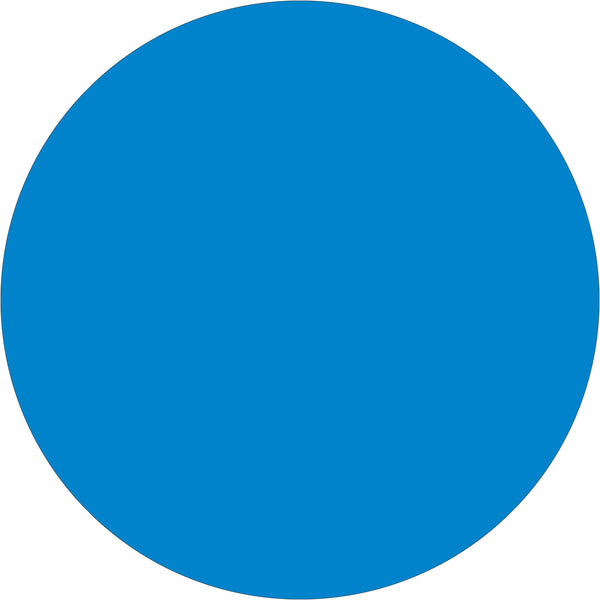 3/4" Blue Inventory Circle Labels 500/Roll