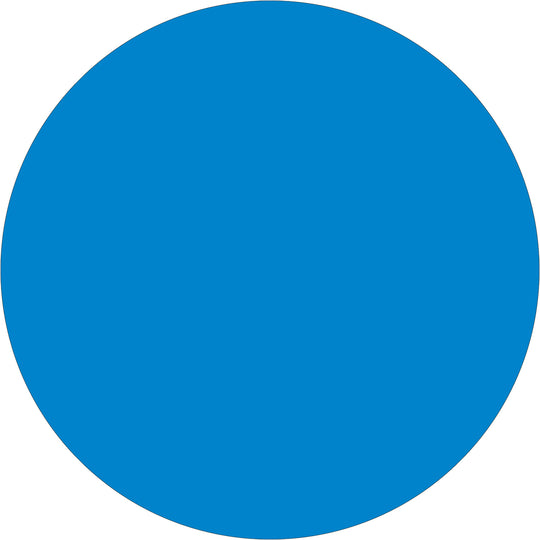 1" Light Blue Inventory Circle Labels 500/Roll