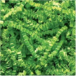 Crinkle Cut Shredded Paper - Lime Green - 10 lbs./case