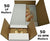 50 LP Mailers & 50 45 RPM Mailers Combo Pack 100 Mailers Total