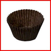1-1/4 Diameter Base (3/4 Height) Brown Candy Cup 25000/Case