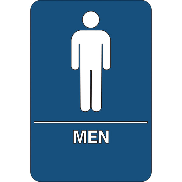 Men Restroom ADA Compliant Plastic Sign