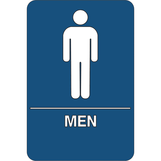 Men Restroom ADA Compliant Plastic Sign