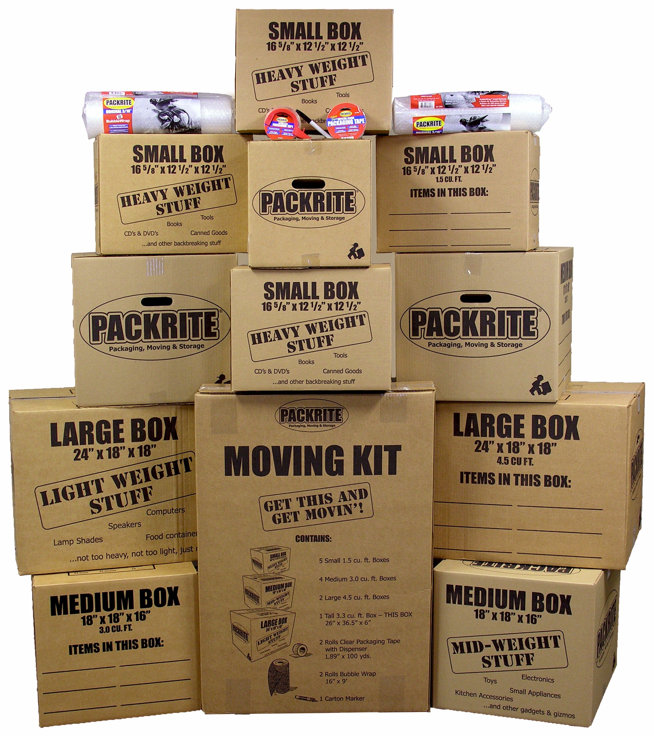 PackRite Moving Box Kit
