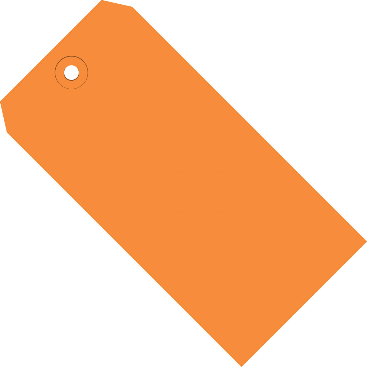 2-3/4 x 1-3/8 Orange Tags (THICK BOARD - 13 POINT)