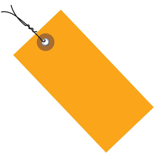 6-1/4 x 3-1/8 Pre-Wired Orange Tyvek Tags 100/Case