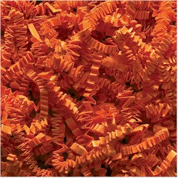 Crinkle Cut Shredded Paper - Orange - 10 lbs./case