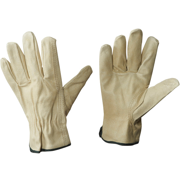 Pigskin Leather Drivers Gloves - Medium - 3 Pair/Case