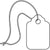 3/4 x 1 3/32" White Merchandise Tags - Pre-Strung White String 1000/Case